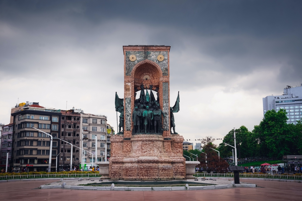 a famous Taksim Square in Istanbul which has a high potential for investing